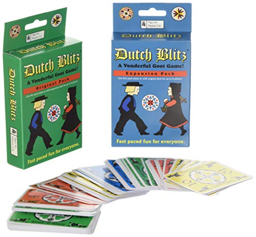 Original & Expansion Card Game Set with 4 Decks of 4 Colorful Playing Cards & Instructions von Dutch Blitz