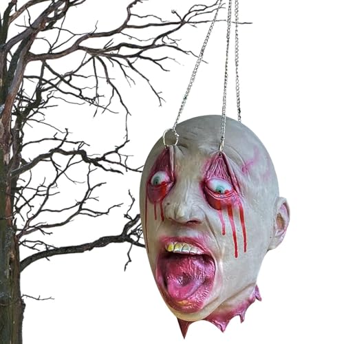 Duvcoywae Gruselhaus Deko - Kopf Dekoration Halloween,Realistische Textur Wasserdicht Für Party Garten Ausstellung Escape Room Foto Hintergrund Theaterproduktion Duvcoywae Gruselhaus Deko - Kopf Dekoration Halloween,Realistische Textur Wasserdicht Für Party Garten Ausstellung Escape Room Foto Hintergrund Theaterproduktion von Duvcoywae