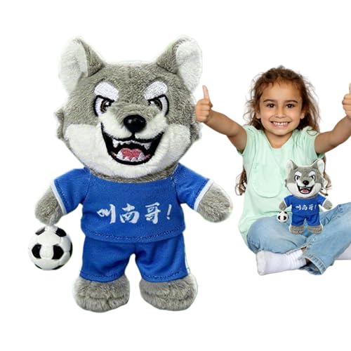 Duvcoywae Kuscheltier Wolf - Plüschtier in Wolf-Gestalt - Anhänger mit Cartoon-Sound als Deko-Objekt für Zuhause, geeignet für Schlaf, Bett, Rucksack, Reise, Geburtstag, Erwachsene, Kinderwagen und Duvcoywae Kuscheltier Wolf - Plüschtier in Wolf-Gestalt - Anhänger mit Cartoon-Sound als Deko-Objekt für Zuhause, geeignet für Schlaf, Bett, Rucksack, Reise, Geburtstag, Erwachsene, Kinderwagen und von Duvcoywae