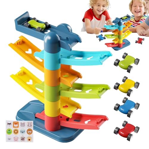 Duvcoywae Rennstrecke für Kleinkinder,Rennbahn Set | Spielrampe Set Als Motorik Lernspielzeug Für Kinder Ab 3 Jahren Duvcoywae Rennstrecke für Kleinkinder,Rennbahn Set | Spielrampe Set Als Motorik Lernspielzeug Für Kinder Ab 3 Jahren von Duvcoywae
