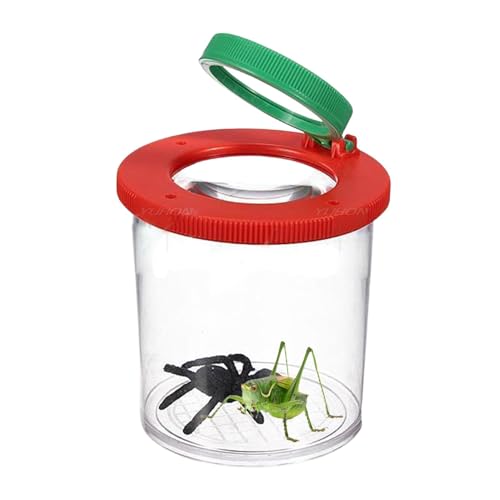 Duvcoywae Wurmlupenbehälter,Life Science Insektenlupenbehälter | Caterpillars Cups Educational Science Kits Spinnenzuchtbehälter mit Lupe von Duvcoywae