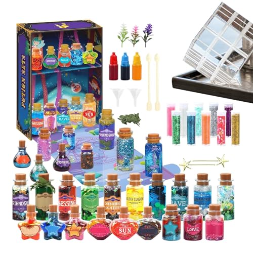 Duvcoywae Zaubertrank-Set, Partyspiel Zaubertränke Bastelset, Kreatives Bastelset Mit Flaschen Für Mädchen Familie Geburtstag Weihnachten Aktivitäten Zuhause Duvcoywae Zaubertrank-Set, Partyspiel Zaubertränke Bastelset, Kreatives Bastelset Mit Flaschen Für Mädchen Familie Geburtstag Weihnachten Aktivitäten Zuhause von Duvcoywae