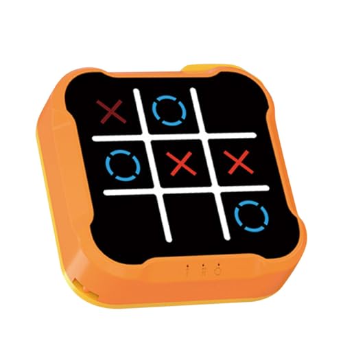 Elektronische Tic-Tac Toe Spiel, 3-in-1 Puzzlespielkonsole, Zappelspielzeug Brettspiele, Handheld Puzzle Spielekonsole, Family Party Game Für Bildungs- Und Speicherwachstum, 9 X 9 X 2.8 cm von Duvcoywae