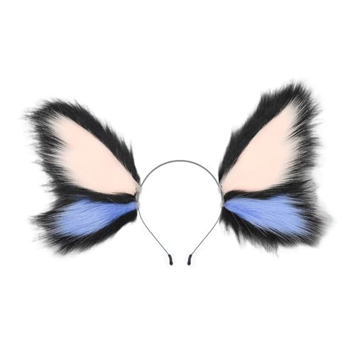 Duyeuau Plüsch-Kopfschmuck mit Tierohren, Elfen, Schmetterling, für Maskeraden, Rollenspiele, Kostüm und Halloween, Event, Kopfzubehör, Feen, Schmetterling, Tierohr-Haarband Duyeuau Plüsch-Kopfschmuck mit Tierohren, Elfen, Schmetterling, für Maskeraden, Rollenspiele, Kostüm und Halloween, Event, Kopfzubehör, Feen, Schmetterling, Tierohr-Haarband von Duyeuau