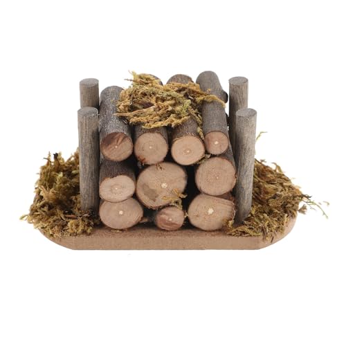 Winziger Kaminholzstapel aus Holz für Feengarten, Miniatur-Landschaftszubehör mit Farbdetails, Puppenhäuser, Brennholz, Spielset Winziger Kaminholzstapel aus Holz für Feengarten, Miniatur-Landschaftszubehör mit Farbdetails, Puppenhäuser, Brennholz, Spielset von Duyeuau