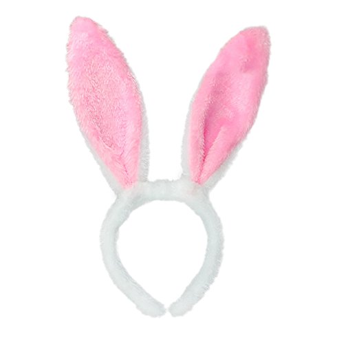 Dwevkeful Plüsch Hase Ohren Haarbänder Stirnband Hasenohren,Bunny Plüsch Haarreifen,Easter Halloween Hairband Rabbit Ear, für Kinder Erwachsene Ostern Hochzeit Geburtstag Kostüm Cosplay von Dwevkeful