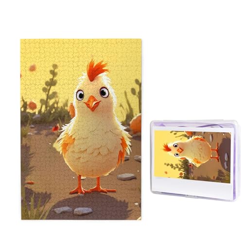 1000 Teile Puzzle – Chicken Chick Puzzles für Erwachsene, herausforderndes Puzzle, personalisiertes Bild, Puzzle, Holzpuzzle, 74,9 x 50 cm von Dwrepo