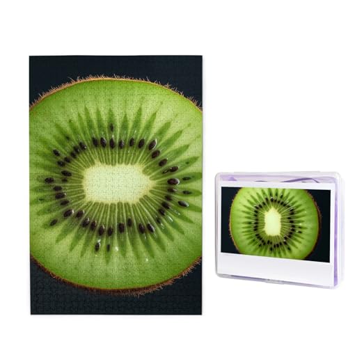 1000 Teile Puzzle – Kiwi Slice Puzzles für Erwachsene, herausforderndes Puzzle, personalisiertes Bild, Puzzle, Holzpuzzle, 74,9 x 50 cm von Dwrepo