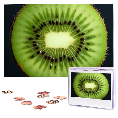 1000 Teile Puzzle – Kiwi Slice Puzzles für Erwachsene, herausforderndes Puzzle, personalisiertes Bild, Puzzle, Holzpuzzle, 74,9 x 50 cm von Dwrepo