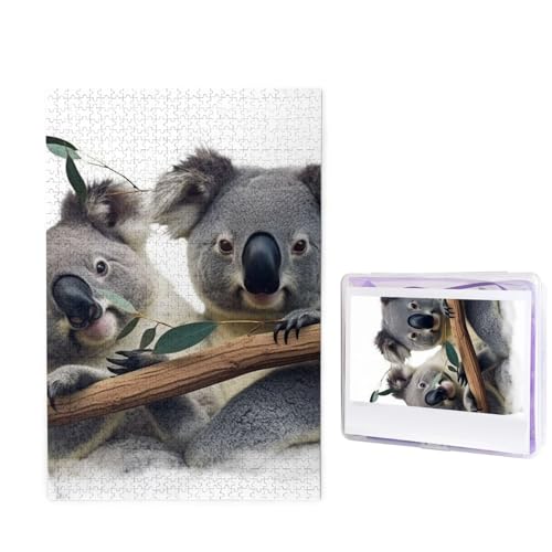 1000 Teile Puzzle – Lustige Koalas-Puzzles für Erwachsene, herausforderndes Puzzle, personalisiertes Bildpuzzle, Holzpuzzle, 74,9 x 50 cm von Dwrepo
