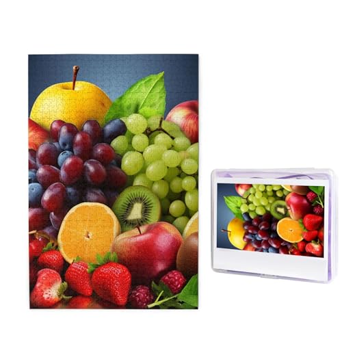 1000 Teile Puzzle – Obst-Puzzles für Erwachsene, herausforderndes Puzzle, personalisiertes Bild, Puzzle, Holzpuzzle, 74,9 x 50 cm von Dwrepo