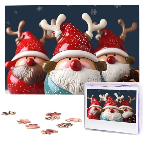 1000 Teile Puzzle – Weihnachtspuzzles für Erwachsene, herausforderndes Puzzle, personalisiertes Bildpuzzle, Holzpuzzle, 74,9 x 50 cm von Dwrepo