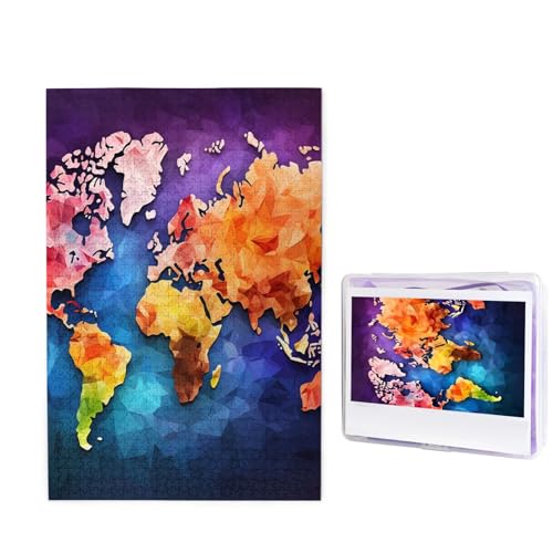 1000-teiliges Puzzle – Farbkarten-Puzzles für Erwachsene, herausforderndes Puzzle, personalisiertes Bildpuzzle, Holzpuzzle, 74,9 x 50 cm von Dwrepo