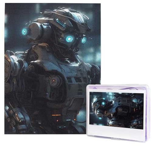 500 Teile Puzzle – Future Robot Puzzles für Erwachsene, herausforderndes Puzzle, personalisiertes Bild, Puzzle, Holzpuzzle, 51,8 x 38,1 cm von Dwrepo