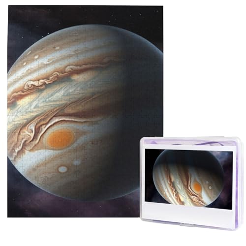 500-teiliges Puzzle – Jupiter-Landschafts-Puzzles für Erwachsene, herausforderndes Puzzle, personalisiertes Bild, Holzpuzzle, 51,8 x 38,1 cm von Dwrepo