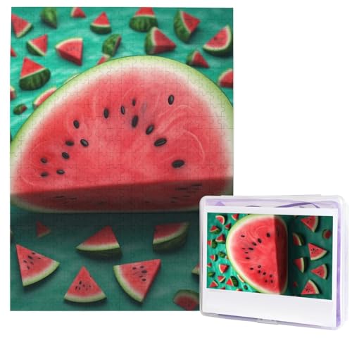 500-teiliges Puzzle – Traum-Wassermelonen-Puzzles für Erwachsene, herausforderndes Puzzle, personalisiertes Bildpuzzle, Holzpuzzle, 51,8 x 38,1 cm von Dwrepo