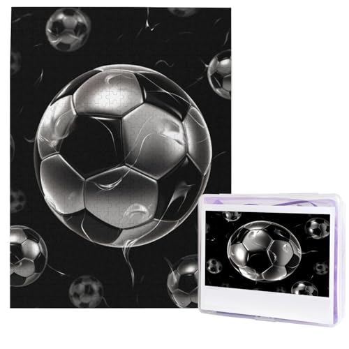 500-teiliges Puzzle: Fußball-Puzzles für Erwachsene, anspruchsvolles Puzzle, personalisiertes Bild, Holzpuzzle, 51,8 x 38,1 cm von Dwrepo