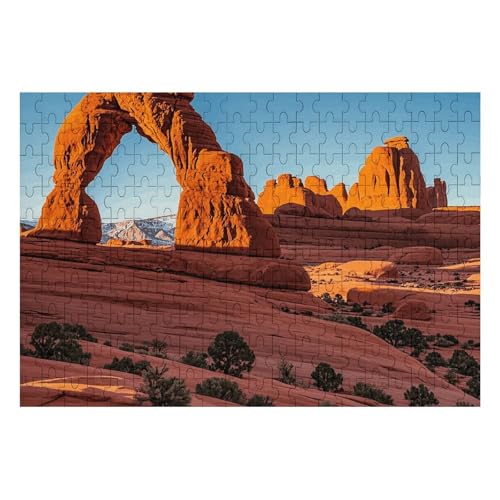 Arches Nationalpark-Standard-Puzzle, personalisiertes Bild, Puzzle, Heimdekoration, Wand, Holzpuzzle, 200 Teile, für Erwachsene von Dwrepo