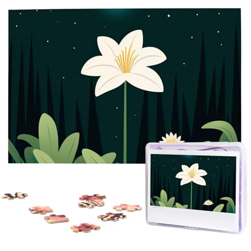 Calm and Beautiful Print Puzzles Personalized Picture Puzzle 1000 Pieces Wooden Jigsaw Puzzles Challenging Photo Puzzle for Wedding Birthday Valentine's Day Gifts 74.9 cmx 50.0 cm von Dwrepo