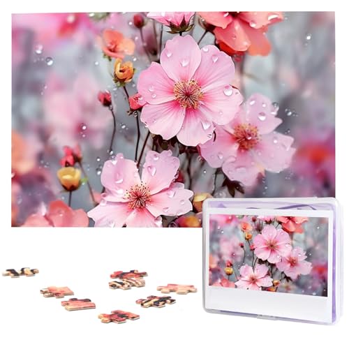 Puzzle Custom Jigsaw Puzzles for Adults 1000 Pieces Personalized Wooden Puzzle Beautiful Flower Wedding Puzzle Picture Puzzle for Christmas Family Birthday Holidays von Dwrepo