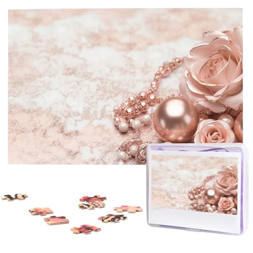 Puzzle Custom Jigsaw Puzzles for Adults 1000 Pieces Personalized Wooden Puzzle Blush Wedding Puzzle Picture Puzzle for Christmas Family Birthday Holidays von Dwrepo