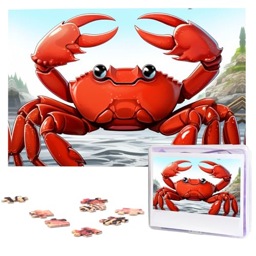 Puzzle Custom Jigsaw Puzzles for Adults 1000 Pieces Personalized Wooden Puzzle Cartoon Crab Wedding Puzzle Picture Puzzle for Christmas Family Birthday Holidays von Dwrepo