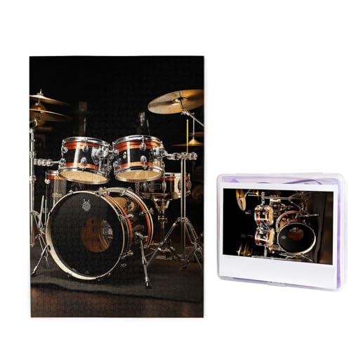 Puzzle Custom Jigsaw Puzzles for Adults 1000 Pieces Personalized Wooden Puzzle Drum Set Wedding Puzzle Picture Puzzle for Christmas Family Birthday Holidays von Dwrepo