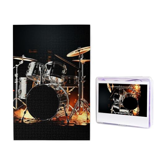 Puzzle Custom Jigsaw Puzzles for Adults 1000 Pieces Personalized Wooden Puzzle Drummer Wedding Puzzle Picture Puzzle for Christmas Family Birthday Holidays von Dwrepo