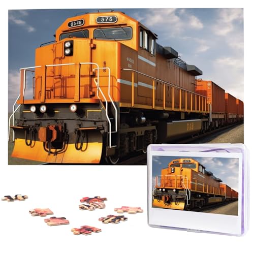 Puzzle Custom Jigsaw Puzzles for Adults 1000 Pieces Personalized Wooden Puzzle Freight Train Wedding Puzzle Picture Puzzle for Christmas Family Birthday Holidays von Dwrepo