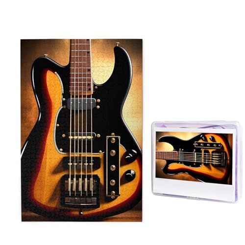 Puzzle mit 1000 Teilen, Instrumentalgitarre für Erwachsene, anspruchsvolles Puzzle, personalisiertes Bild, Puzzle, Holzpuzzle, 74,9 x 50 cm von Dwrepo