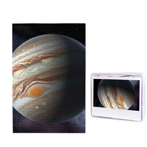 Puzzle mit 1000 Teilen – Jupiter-Landschafts-Puzzles für Erwachsene, herausforderndes Puzzle, personalisiertes Bildpuzzle, Holzpuzzle, 74,9 x 50 cm von Dwrepo