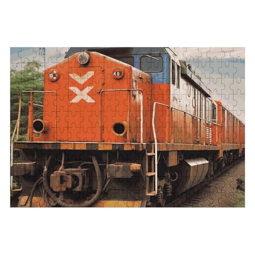 Zug Puzzles Personalisiertes Bilderpuzzle Wohnkultur Wand Holz Puzzle 200 Teile für Erwachsene von Dwrepo