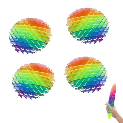 4 PCS Fidget Wurm Spielzeug,Farbiger Anti-Stress Wurm,Sensorisches Fidget Spielzeug,Mesh Fidget Toy,Anti Stress Spielzeug,Den Druck Lindern Lassen,Sensory Toys für Erwachsene Kinder von Dxmcgttbd