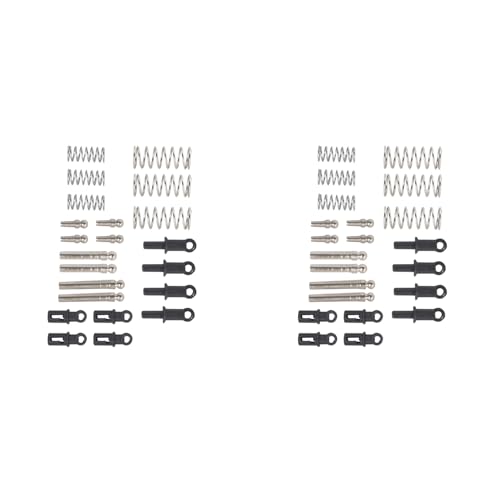 Dxoniislh 2X für 1/18 LDRC A86 LD1801 LD1802 LD1803 LD1804 A01 A02 Stoßdämpfer Vorne und Hinten RC-Auto-Upgrade-Teile von Dxoniislh