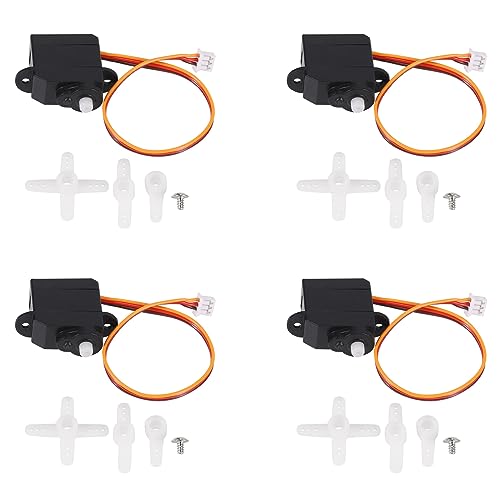 Dxoniislh 4X 2G Digital Servo 2.2G Servo für Kleinstflugzeuge PKW LKWs Orlandoo Hunter Upgrade Teile Universal von Dxoniislh