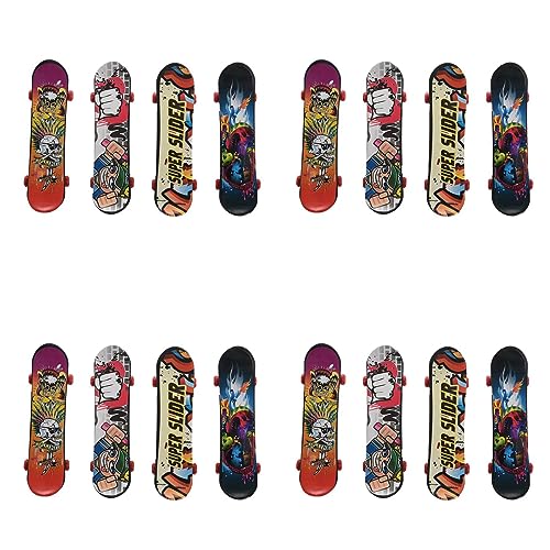 Dxoniislh Mini 16Er Pack Griffbrett für Truck Skateboard Spielzeug Geschenk Kinder Kinder Geschenk 95mm von Dxoniislh