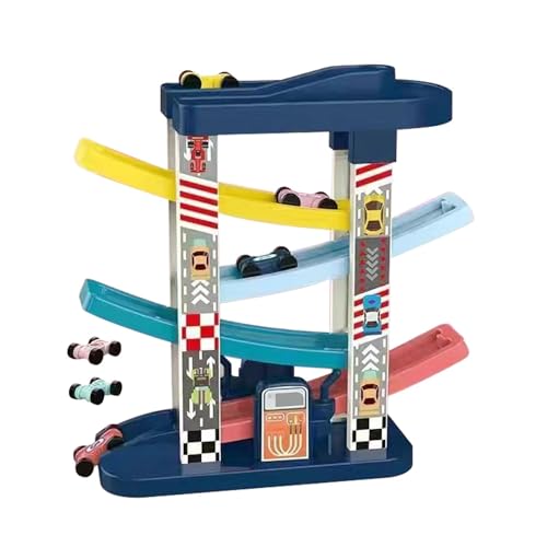 Auto-Rennstrecken-Spielzeug, Ramp-Racer-Spielzeug, Kinderauto-Spielset, Spielzeug Zur Fantasie Anregen, Retro-Fahrzeugspielzeug, Jungen-Mädchen-Strecken-Spielset, Pädagogisches Autospielzeug von Dybnuhoc