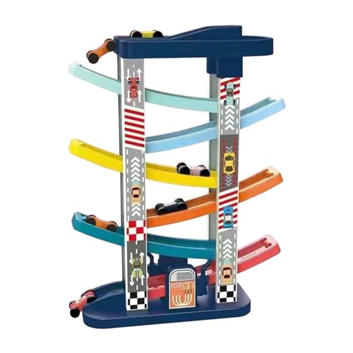 Auto-Rennstrecken-Spielzeug, Ramp-Racer-Spielzeug, Kinderauto-Spielset, Spielzeug Zur Fantasie Anregen, Retro-Fahrzeugspielzeug, Jungen-Mädchen-Strecken-Spielset, Pädagogisches Autospielzeug von Dybnuhoc