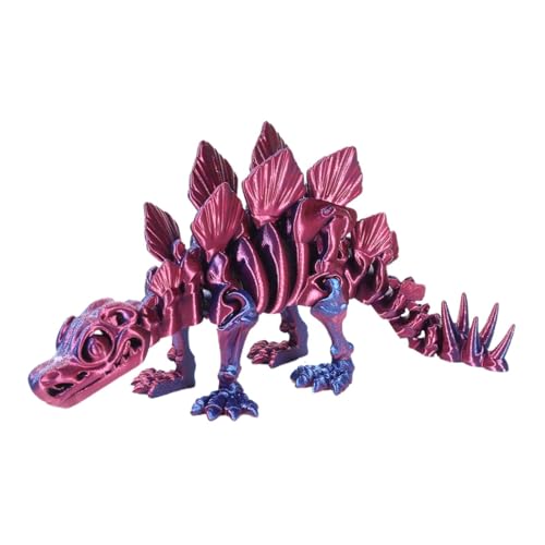 Dybnuhoc 3D-Drucktier, 3D-gedrucktes Dinosaurierspielzeug - Dinosaurier-Skelett-Modell,Einzigartige Scharnierverbindungssimulation Tierskelett Sinnesspielzeug für Erwachsene, Kinder Zappelspielzeug von Dybnuhoc