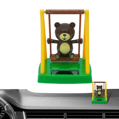 Dybnuhoc Auto-Armaturenbrett-Schaukelbär-Dekoration, schwingender Bär-Solarspielzeug | Niedlicher Swing Bear Solar Dancing Bear Toy - Solar tanzendes Bärenspielzeug für Auto, Büro, Schreibtisch, von Dybnuhoc