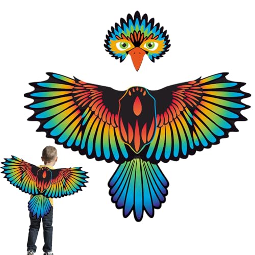 Dybnuhoc Bird Wings Costume, Eagle Wings Dress Up Clothes for Kids, Bird Role Play Costume with Masque, Halloween Festival Cosplay Costumes for Kids, Bird Costume for Role Play, Animal Wings Dress Up von Dybnuhoc