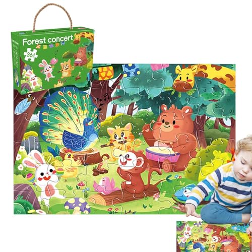 Dybnuhoc Bodenpuzzle für Mädchen, Meerestiere-Puzzle | 36-teiliges lustiges Bodenpuzzle für Kinder - Lernspielzeug für Kinder ab 3 Jahren, Kinder, Mädchen, Kleinkinder für Zuhause, Schule, Outdoor von Dybnuhoc