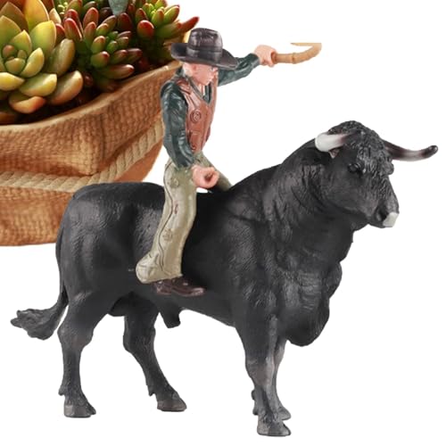 Dybnuhoc Bullenreiten-Figuren - Simuliertes wildes Känguru-Mutter-Kind-Modell,Rodeoes Actionfigur für Sammelfiguren für Kinder, Mädchen im Alter von 3–5 und 6–12 Jahren von Dybnuhoc