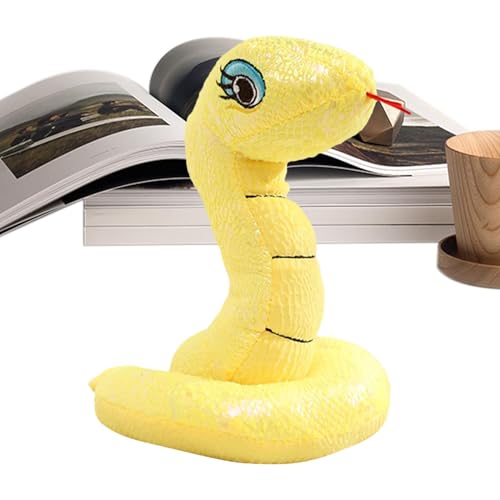 Dybnuhoc Chinese New Year Snake Plush, Chinese New Year Snake Plush Toy | Sequins Stuffed Snake Ornament, Lucky 2025 New Year Mascot, Traditional Spring Festival Souvenir for Home, and Car Decoration von Dybnuhoc