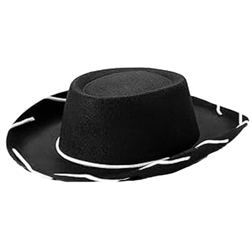 Dybnuhoc Cowboy Hat, Youth Cowboy Hat, Breathable Kids Western Hat For Daily Use, Multipurpose Stylish Child Cowboy Sun Hat, Child Cowboy Sun Hat, 32x27x12cm/12.6x10.63x4.72in von Dybnuhoc