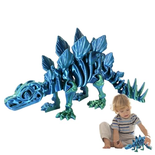 Dybnuhoc Dinosaurier-3D-Anzeigespielzeug, 3D-Drucktier | Dinosaurier-Sensorspielzeug für Erwachsene und Kinder,Einzigartige Scharnierverbindungssimulation Tierskelett Sinnesspielzeug für Erwachsene, von Dybnuhoc