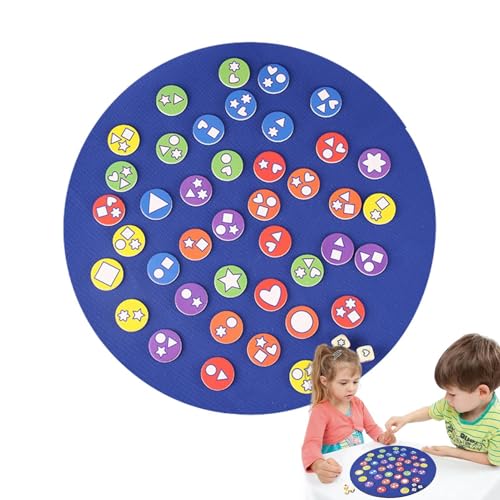 Dybnuhoc Erinnerungen-Spiele für Kinder, Kinder-Matching-Spiel | Holzform-passendes Spielzeug-Brettspiel | Passendes Spiel, sensorisches Lernspielzeug, Finden Sie Bonbonform und Farbe für Kinder im von Dybnuhoc