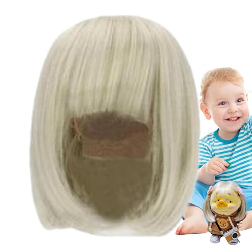 Dybnuhoc Puppenperücke, Haarperücke für Puppen | Schulterlanges kurzes Haar - Gelenkpuppenperücke, BJD-Perücke, Puppenhaar, Puppenherstellungszubehör, Puppenzubehör für die Sammlung von Dybnuhoc