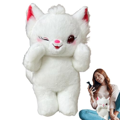 Dybnuhoc Soft Cat Toys Plush, Plush Cat Toys, Soft Kitten Stuffed Animal, Kitten Stuffed Animal, Interactive Cartoon Cat Plush Toy for Boys and Girls, Perfect Party Favor Decoration von Dybnuhoc