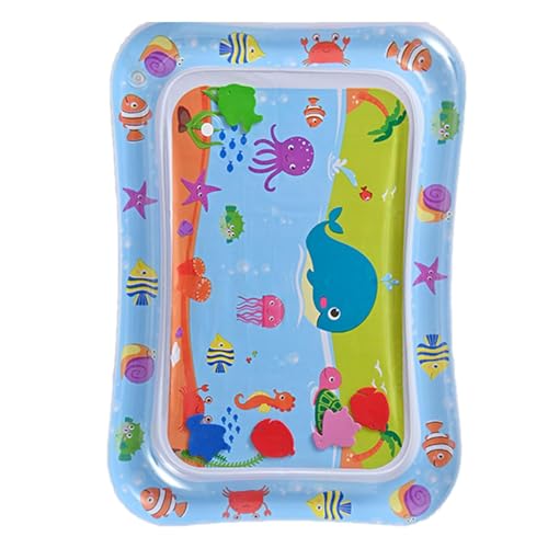 Dybnuhoc Wassermatte für Babys, sensorische Wasserspielmatte für Katzen | Sommer-Wasser-Sensor-Pad - Wasser-Spielmatte, sensorisches Pad, Haustier-Kühlmatte mit Fisch, Indoor-Spiel für Babys von Dybnuhoc